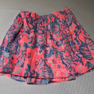 Lilly Pulitzer tropical patterned mini skirt